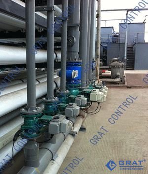 襯氟電動球閥在污水處理行業的行用